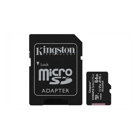 MEMORIA MICRO SD 64GB XC1 C10 A1 KINGSTON