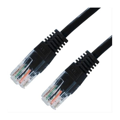 CABLE RED LATIGUILLO RJ45 CAT.6 UTP AWG24,1M NEGRO NANOCABLE