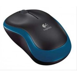 RATON LOGITECH M185 WIRELESS BLACK/BLUE