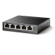 SWITCH SEMIGESTIONABLE TP-LINK SG105PE 5P GIGABIT 4P POE+ TOTAL POE 65W CARCASA META