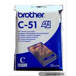 PAPEL TERMICO BROTHER 30 HOJAS A7