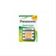 PILA PANASONIC AA ALKALINE 1.2V 4 UNIDADES RECARGABLE1900mAh