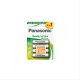 PILA PANASONIC AA ALKALINE 1.2V 4 UNIDADES RECARGABLE1900mAh