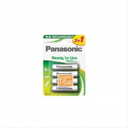 PILA PANASONIC AA ALKALINE 1.2V 4 UNIDADES RECARGABLE1900mAh