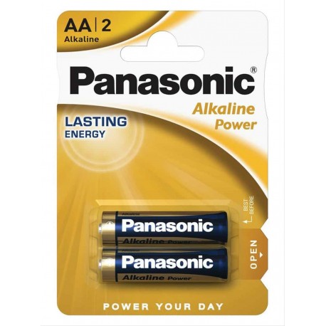 PILA PANASONIC LR6 AA ALKALINE 2 UNIDADES