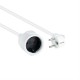 CABLE ALIMENTACION ALARGADOR SCHUKO 10M BLANCO NANOCABLE