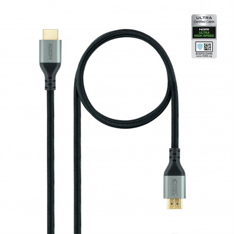 CABLE HDMI 2.1 CERTIFICADO ULTRA HS M-M 2M NEGRO NANOCABLE