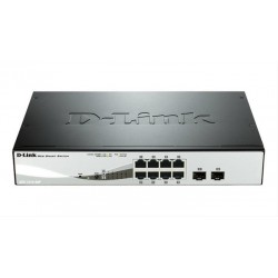 SWITCH 8PORT POE +2 SFP WEB SMART D-LINK GESTIONABLE