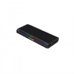 CAJA EXTERNA SSD M.2 TOOQ NGFF/NVMe "SHINOBI", USB-A, RGB NEGRA