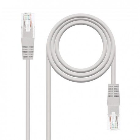 CABLE RED LATIGUILLO RJ45 CAT.6 UTP AWG24,10M GRIS NANOCABLE