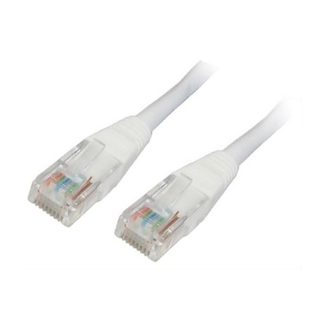 CABLE RED LATIGUILLO RJ45 CAT.6 UTP AWG24,0.5M BLANCO NANOCABLE