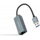 CONVERSOR USB 3.0 A ETHERNET GIGABIT 10/100/1000MBPS 0.15M NANOCABLE ALUMINIO GRIS