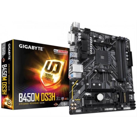 PLACA AM4 GIGABYTE B450M DS3H DDR4