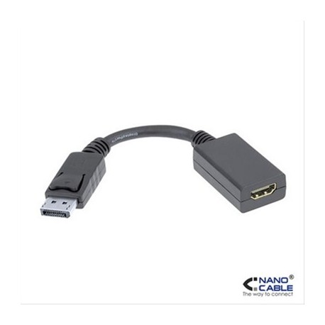 CONVERSOR DISPLAYPORT A HDMI, DP/M-HDMI/H 0.15M NANOCABLE