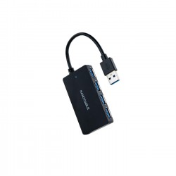 HUB USB 3.0 4xUSB3.0 USB-A/M-USB3.0/H NEGRO 15CM GRIS