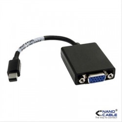 CABLE CONVERSOR MINI DISPLAYPORT A SVGA MINI DP/M-SVGA/H 0.15M NEGRO NANOCABLE