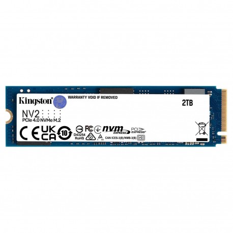 SSD M.2 2280 2TB KINGSTON NV2 NVME PCIE4.0x4 R3500/W2800MB/s