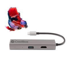 MINI DOCK COOLBOX USB-C a LAN Gigabit, HDMI y 3xUSB3.0 (USB-A).