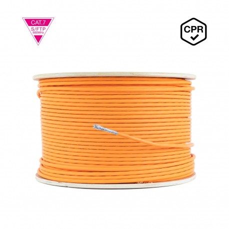 BOBINA CABLE RED LATIGUILLO CAT. 7 600MHZ LSZH SFTP PIMF AWG23 305M NANOCABLE BLANCO