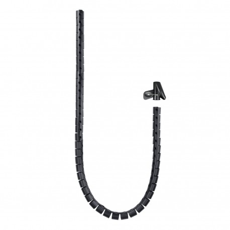 ORGANIZADOR DE CABLES FLEXIBLE 25MM 2M NEGRO NANOCABLE