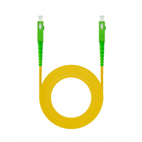 CABLE FIBRA SC/APC-SC/APC MONOMODO LSZH AMARIL.1M NANOCABLE