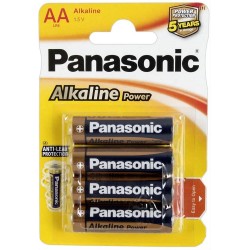 PILA PANASONIC LR06 AA ALKALINE 4 UNIDADES