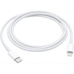 CABLE APPLE USB-C MACHO A  LIGHTNING MACHO 1M BLANCO