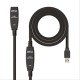 CABLE USB 3.0 PROLONGADOR CON AMPLIFICADOR A/M-A/H 10M NEGRO NANOCABLE