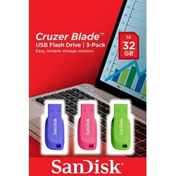SANDISK CRUZER BLADE USB FLASH DRIVE 3PACK 3·