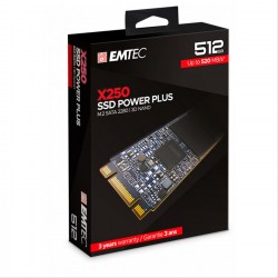 SSD M.2 2280 512GB EMTEC POWER PLUS X250 SATA (500GB)