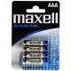 PILAS MAXELL LR03 AAA MN2400 ALKALINE 4UNIDADE