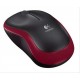 RATON LOGITECH M185 WIRELESS BLACK/RED