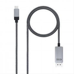 CABLE USB-C A DISPLAYPORT M/M NEGRO 1.8M NANOCABLE