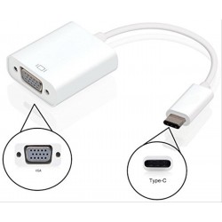 CABLE ADAPTADOR EWENT USB TIPO C A VGA - MACHO - HEMBRA·