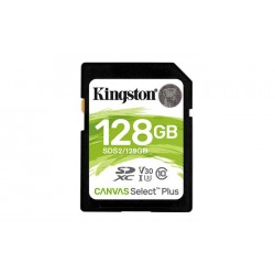 MEMORIA SD 128GB KINGSTON CANVAS SELECT PLUS SDXC Clase 10