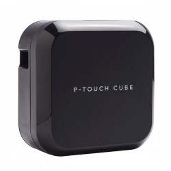 ROTULADORA ELECTRONICA PORTATIL  BROTHER CUBE PLUS USB y Bluetooth NEGRA CORTE AUTOMAT.