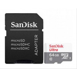 MEMORIA MICRO SDXC 64GB SANDISK ULTRA + SD ADAPTER