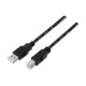 CABLE USB 2.0 IMPRESORA, TIPO A/M-B/M 1M NEGRO NANOCABLE