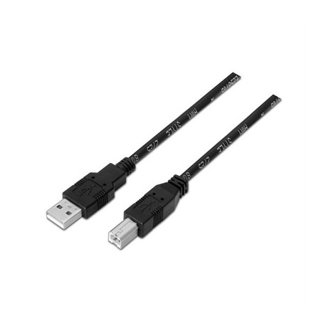 CABLE USB 2.0 IMPRESORA, TIPO A/M-B/M 1M NEGRO NANOCABLE