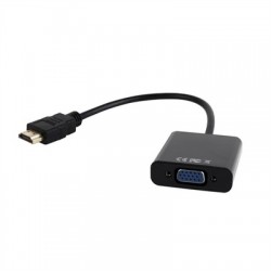 ADAPTADOR GEMBIRD HDMI-M A VGA-H  Y AUDIO CON JACK 3.5 (CABLE 15CM)