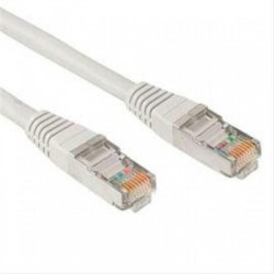 CABLE RED LATIGUILLO RJ45 CAT.5E UTP AWG24,0.5M GRIS NANOCABLE