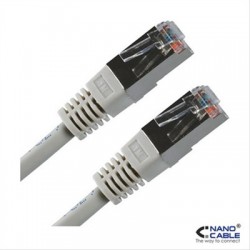 CABLE RED LATIGUILLO RJ45 CAT.6 5M GRIS NANOCABLE