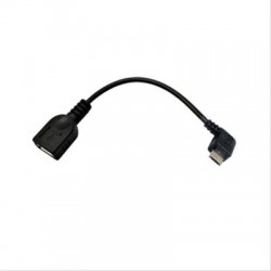 CABLE USB 2.0 OTG ACODADO MICRO B/M-A/H 0.15M NEGRO NANOCABLE