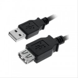 CABLE USB 2.0 PROLONGACION A/M-A/H 3M NEGRO NANOCABLE