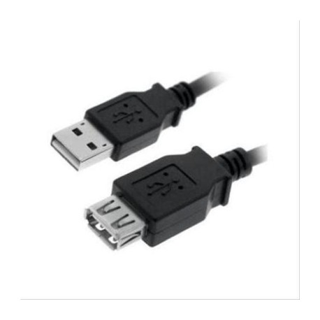 CABLE USB 2.0 PROLONGACION A/M-A/H 3M NEGRO NANOCABLE