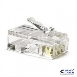 CONECTOR RJ45 8 HILOS CAT.6 BOLSA 10UD NANOCABLE