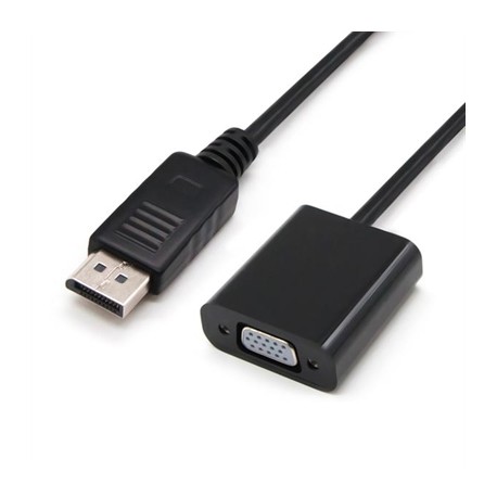 CONVERSOR DISPLAYPORT A SVGA, DISPLAYPORT/M-SVGA/H, 0.15M NEGRO NANOCABLE