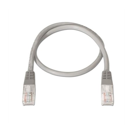CABLE RED LATIGUILLO RJ45 CAT.6 UTP AWG24,0.25M GRIS NANOCABLE