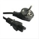 CABLE ALIMENTACION TREBOL CEE7 ACODADO/M-C5/H 1.5M NANOCABLE