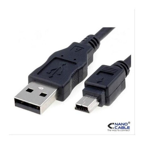 CABLE USB 2.0 A/M-MINI USB B/M 4.5M NEGRO NANOCABLE